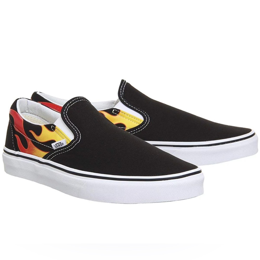 Vans Flame Classic Slip-On Black Shoes